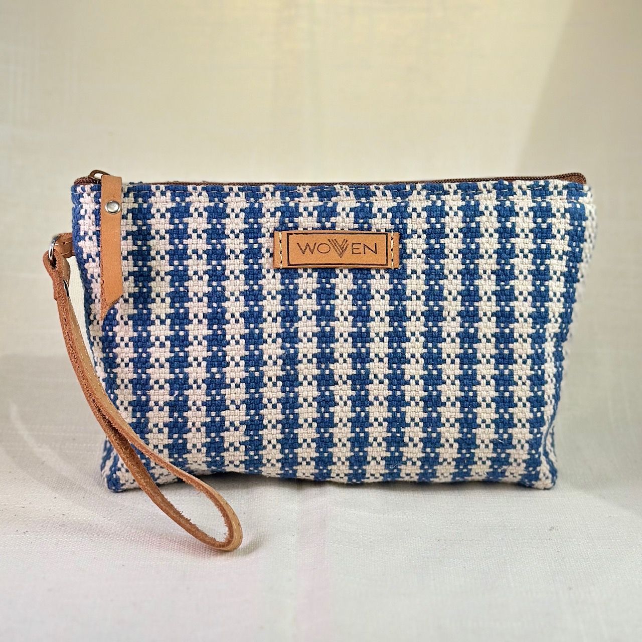 Woven Clutch 2.0 Blå & Hvit