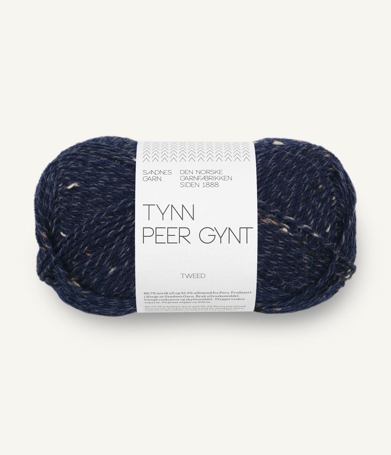 Tynn Peer Gynt Marineblå m/ naturtweed 5585