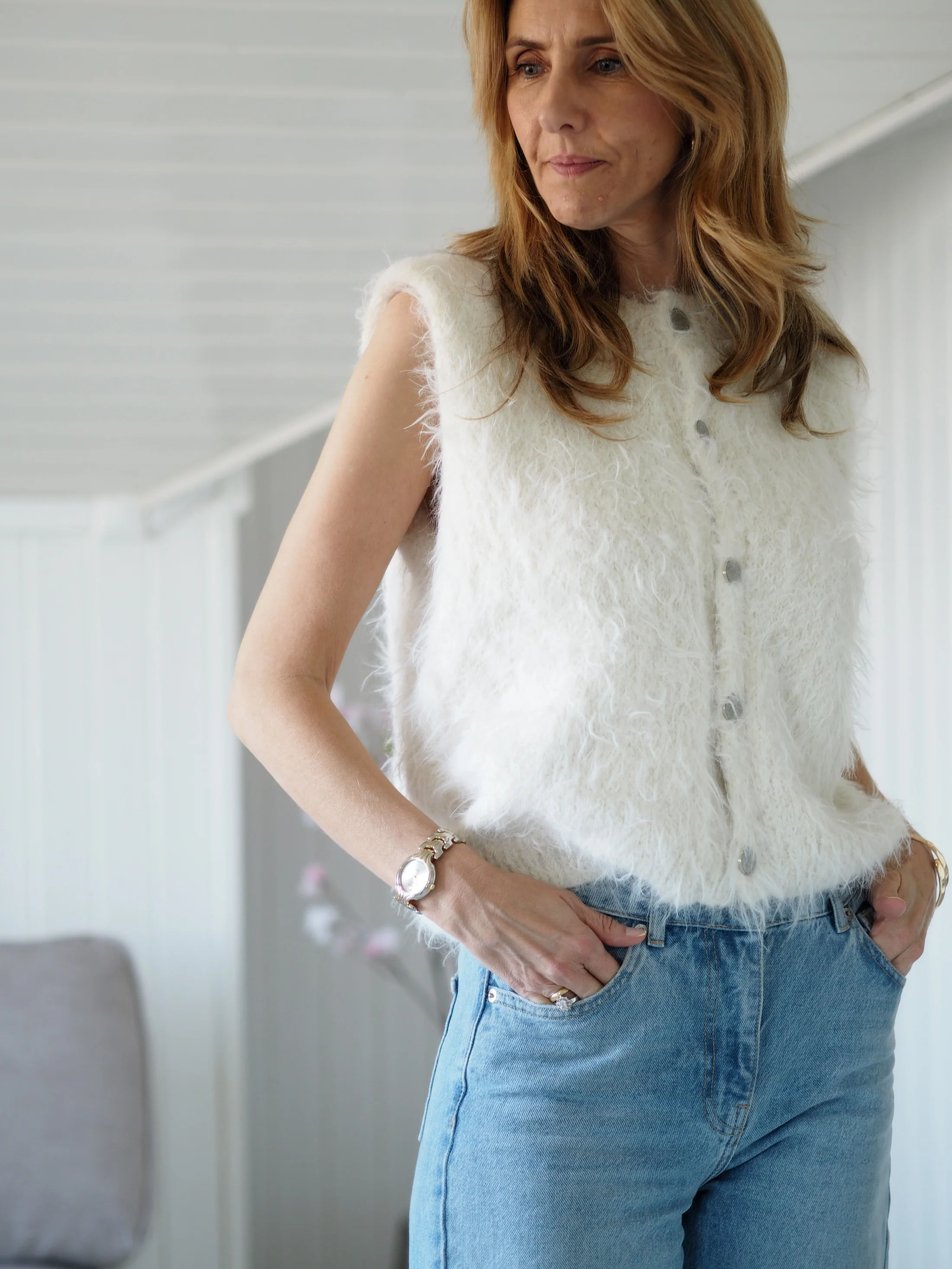 Fuzzy vest