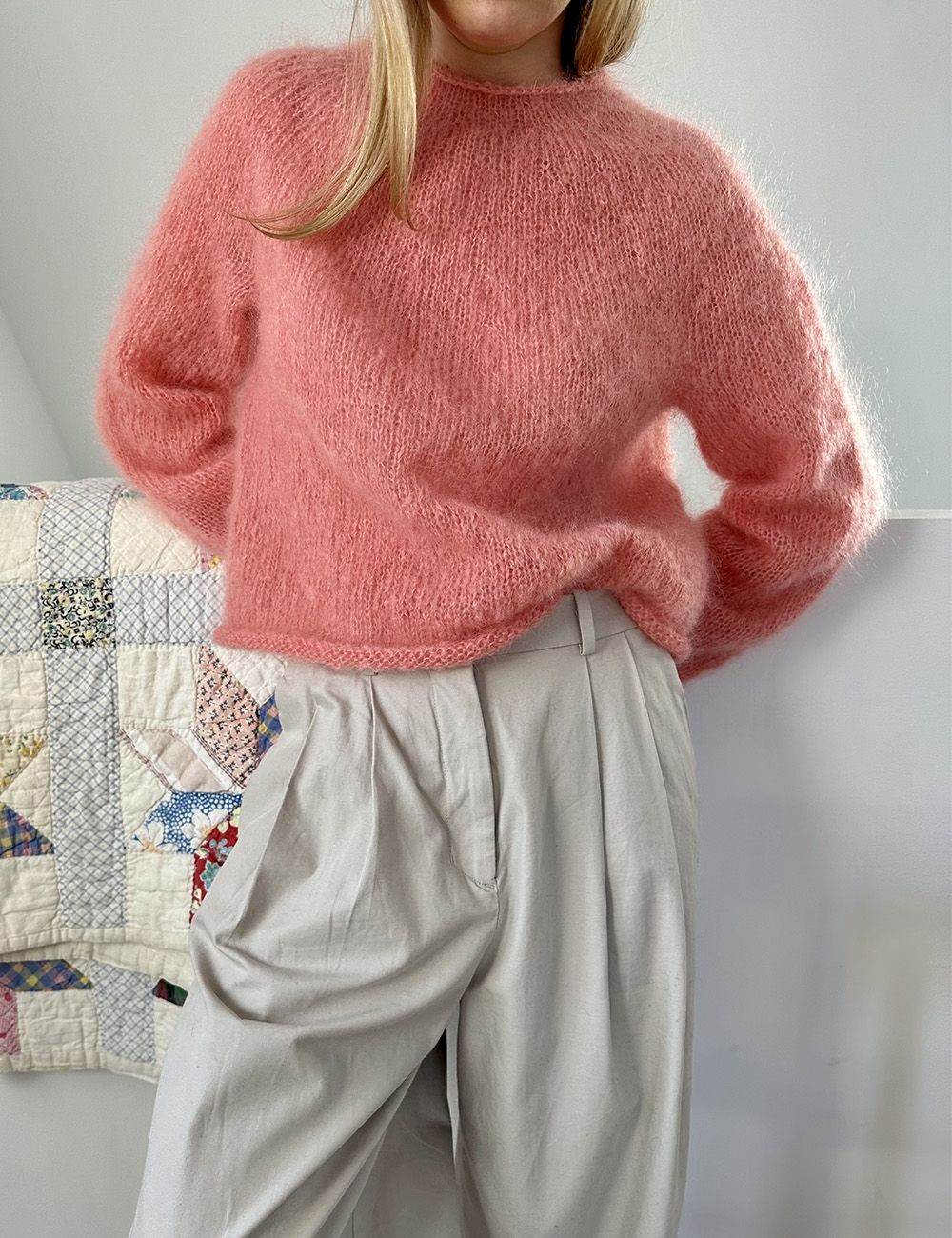 Plain Yoke Sweater