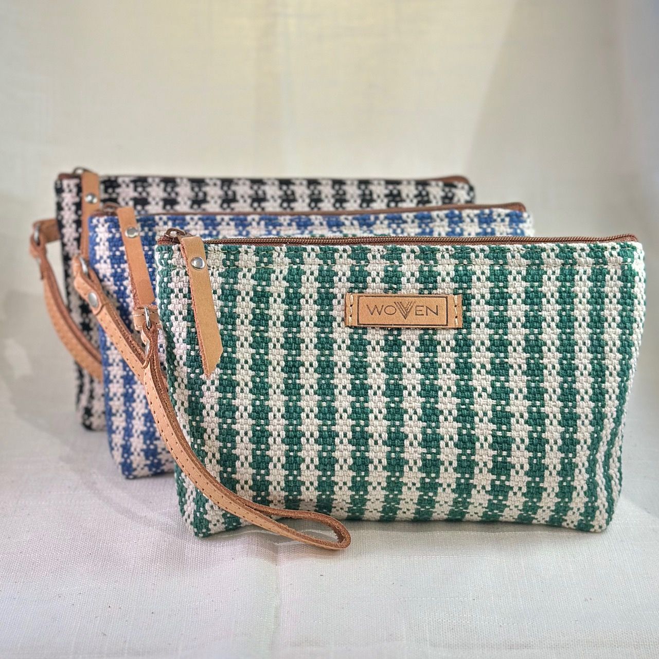 Woven Clutch 2.0 Blå & Hvit