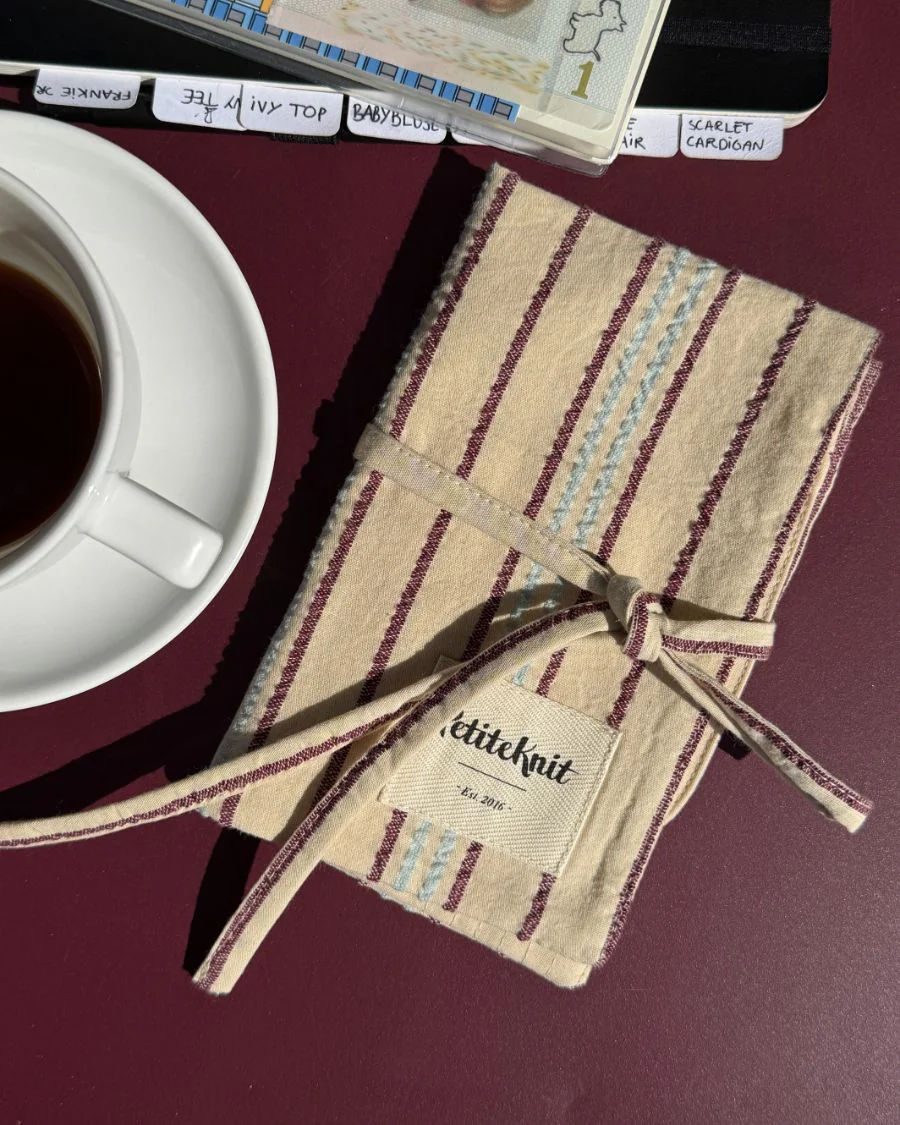 Knitter´s Needle Case - To Go - Seersucker Twin Stripe