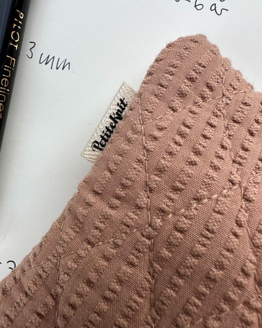 Knitter`s Tool Purse - Praline Seersucker