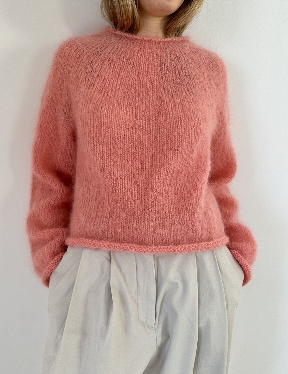 Plain Yoke Sweater