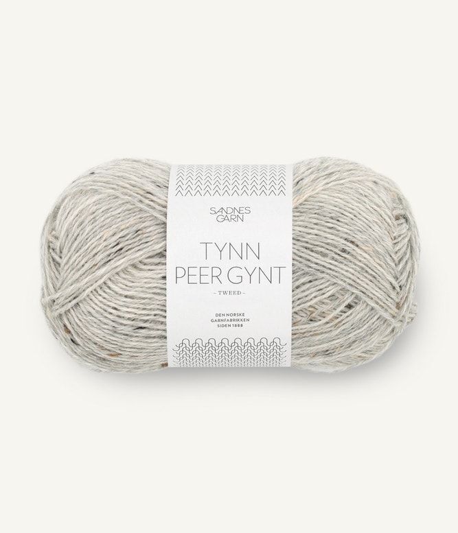 Lys Gråmelert Natur Tweed